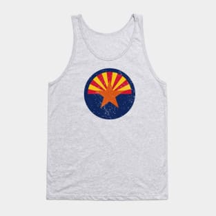 Retro Arizona State Flag // Vintage Arizona Grunge Emblem Tank Top